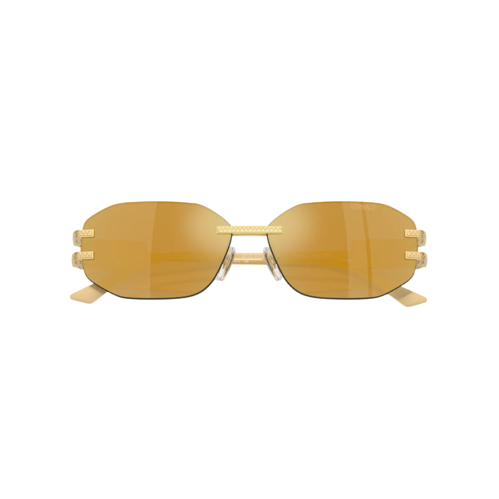 Versace Woman's VE227410027P Hexagonal Mirrored Sunglasses