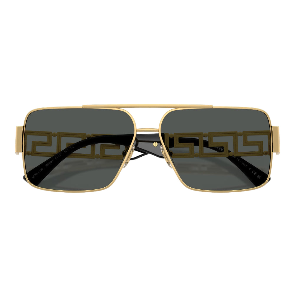 Versace VE2290 Men's Rectangular Solid Color Sunglasses
