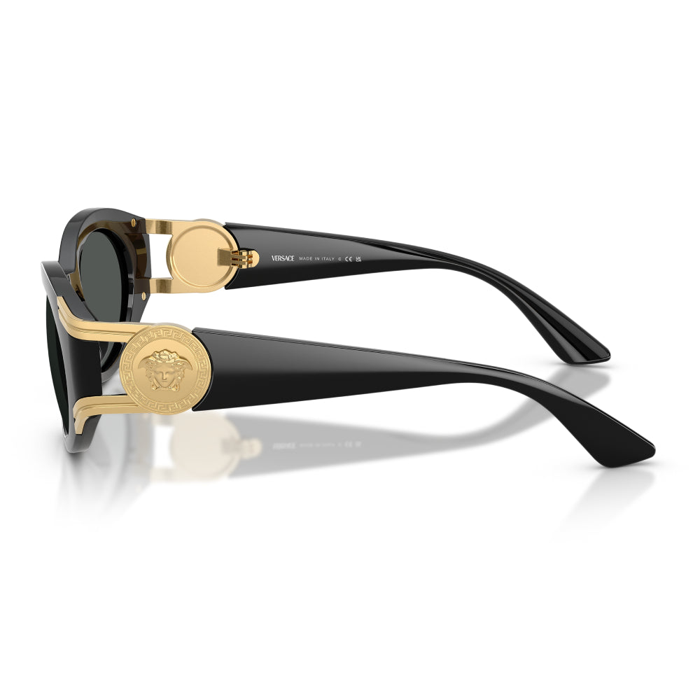 Versace VE4503U Women's Oval Solid Color Sunglasses