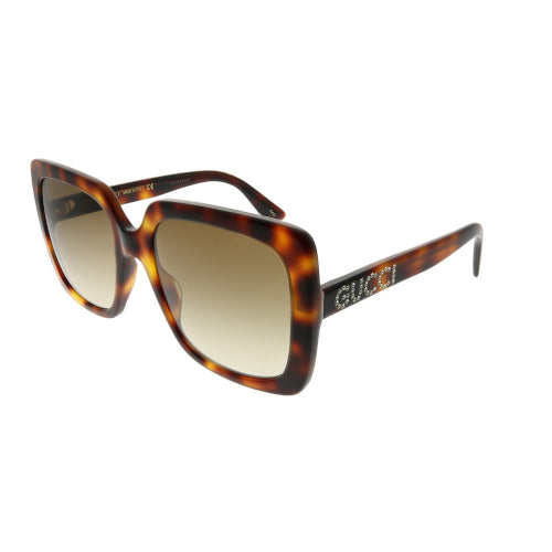 Gucci Women's Luxury Sunglasses - Havana/Brown - Curacao
