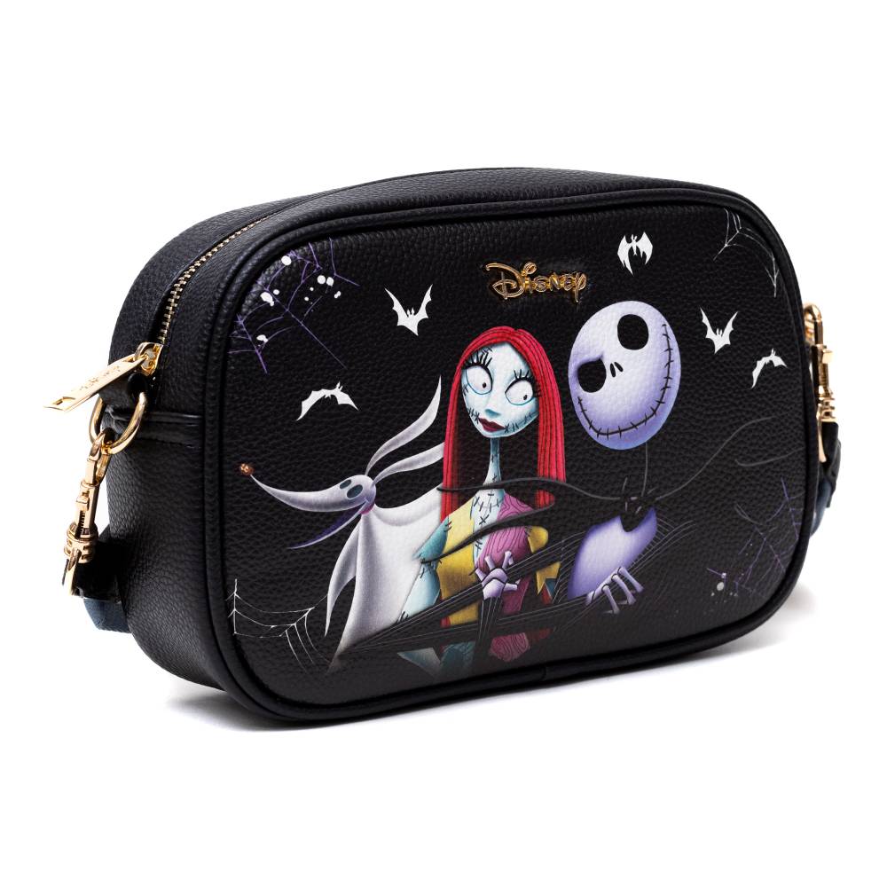 WondaPop Designer Series 6.25" Disney Nightmare Before Christmas Crossbody Purse - Black