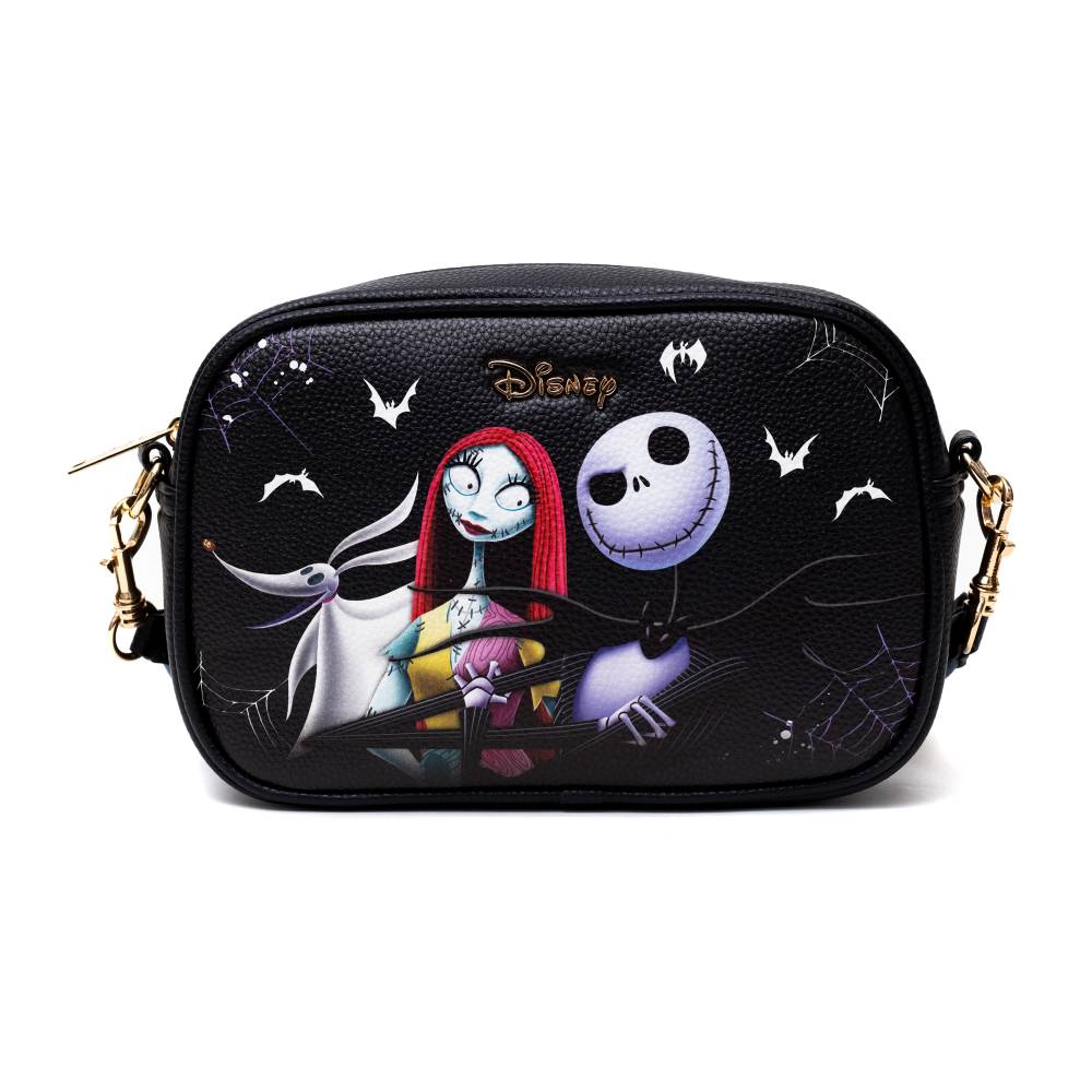 WondaPop Designer Series 6.25" Disney Nightmare Before Christmas Crossbody Purse - Black