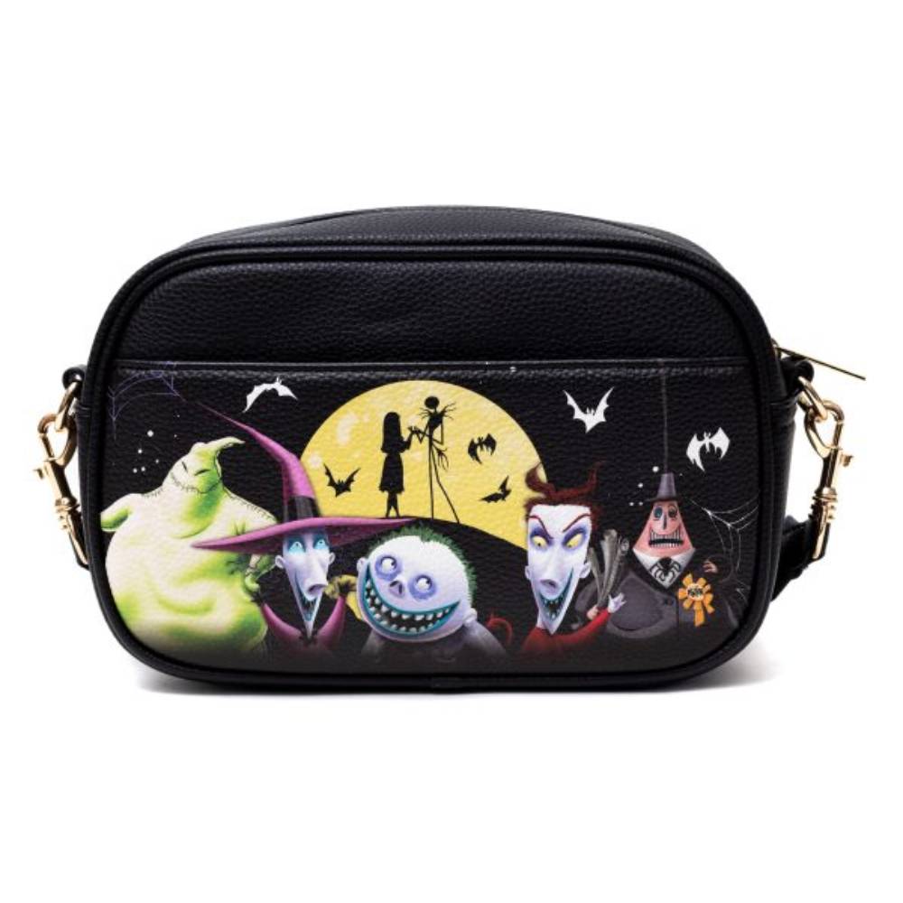WondaPop Designer Series 6.25" Disney Nightmare Before Christmas Crossbody Purse - Black