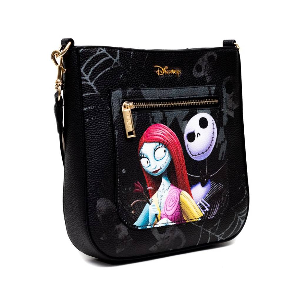 WondaPop Designer Series 9.5" Disney Nightmare Before Christmas Crossbody Purse - Black