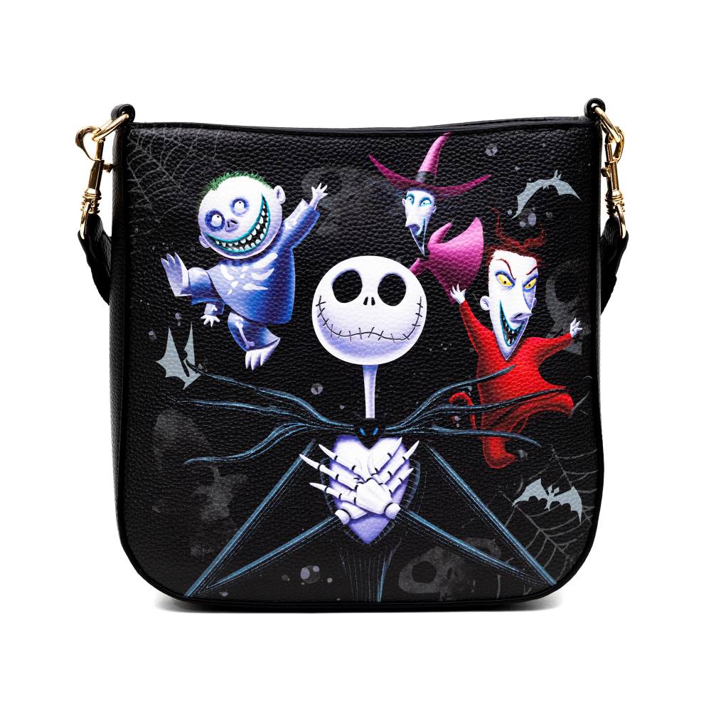 WondaPop Designer Series 9.5" Disney Nightmare Before Christmas Crossbody Purse - Black