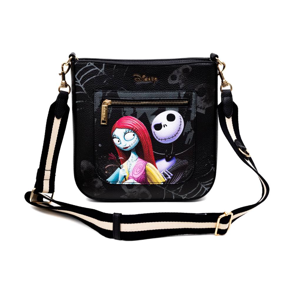 WondaPop Designer Series 9.5" Disney Nightmare Before Christmas Crossbody Purse - Black