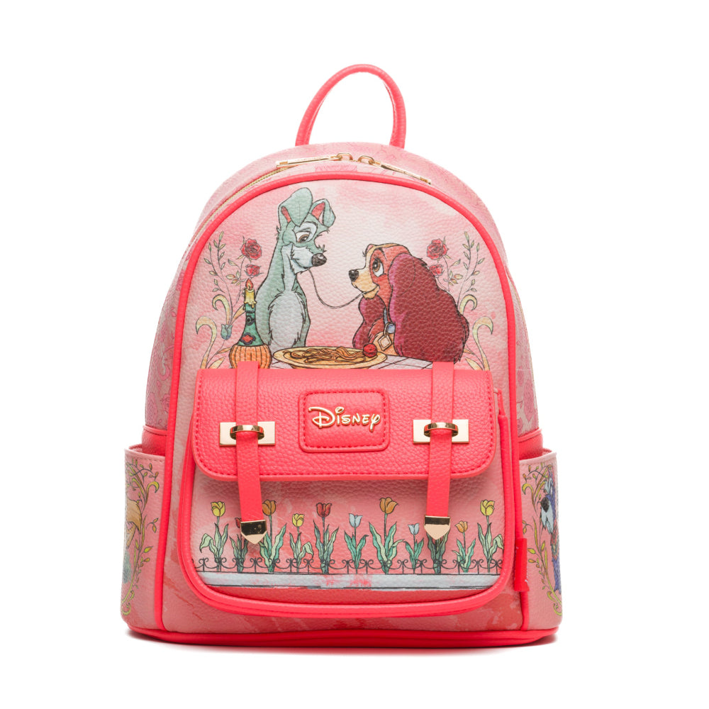 Wondapop Disney 11" Lady and the Tramp Mini Backpack - Pink