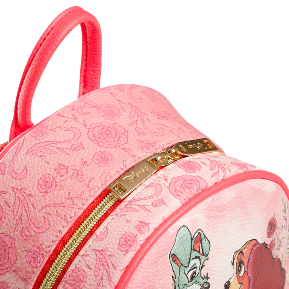 Wondapop Disney 11" Lady and the Tramp Mini Backpack - Pink