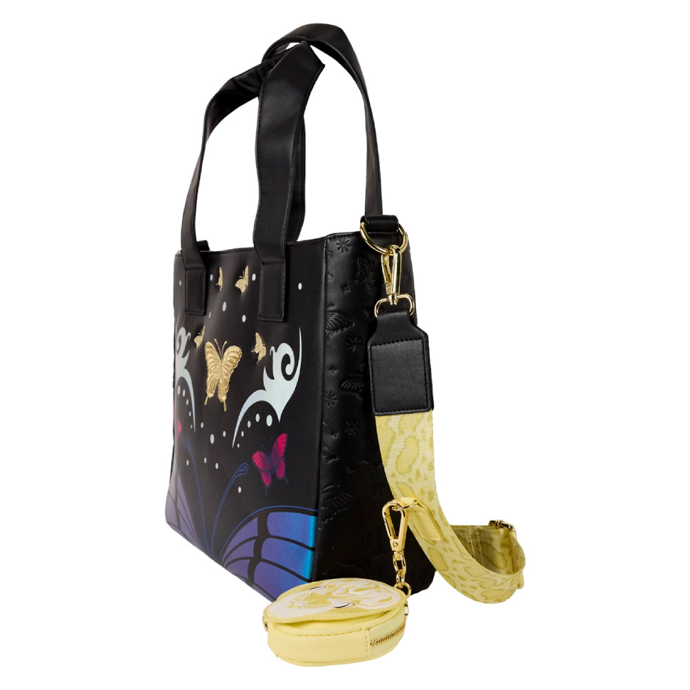 Loungefly Britney Spears Butterfly Tote Crossbody Bag with Coin Bag - Black