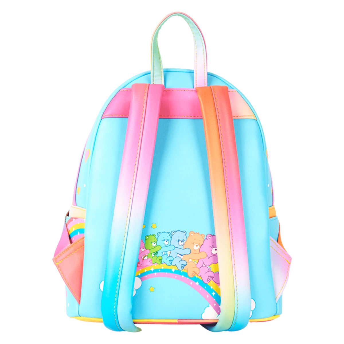 Loungefly Care Bears Cheer Bear and Share Bear Rainbow Umbrella Mini Backpack