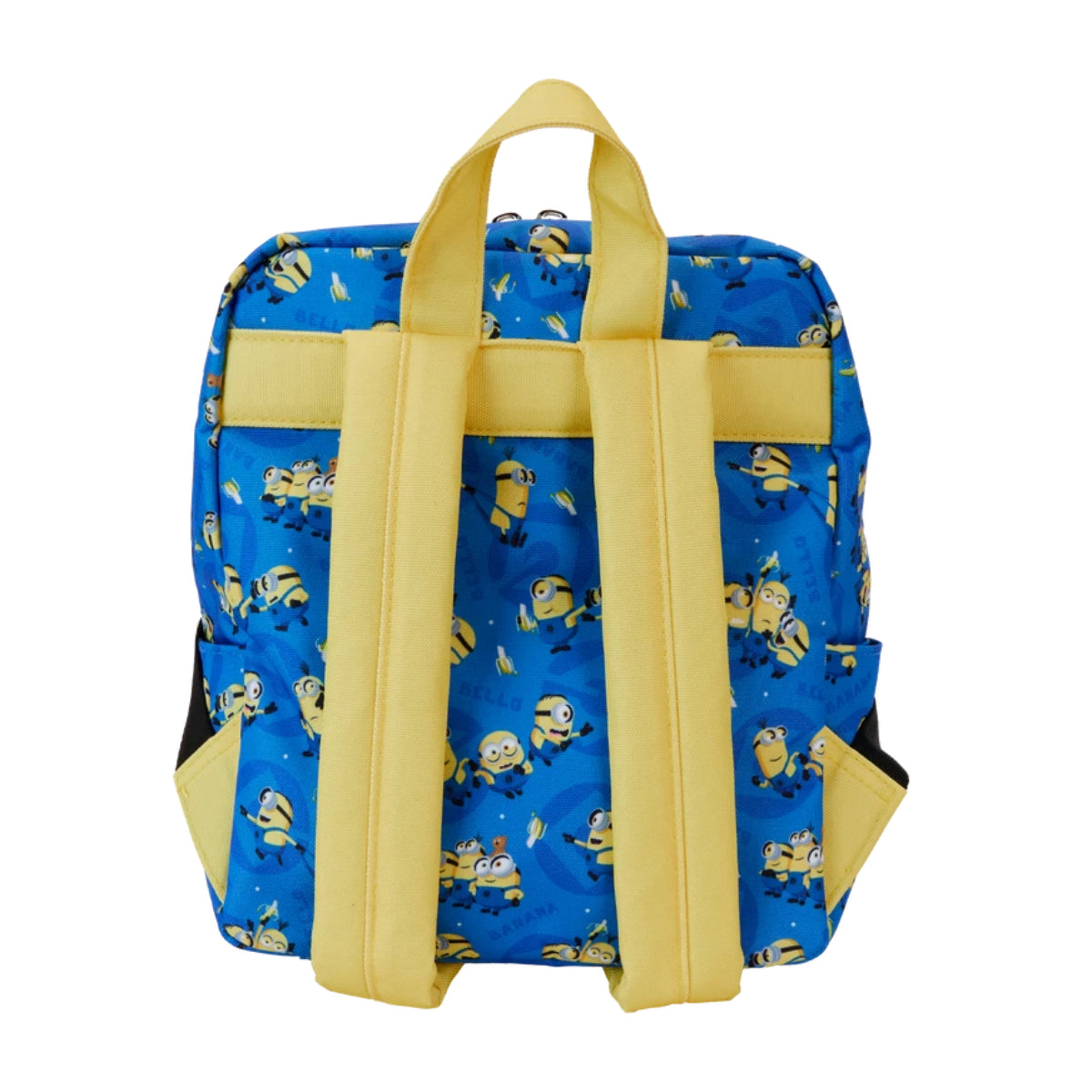 Loungefly Despicable Me Minions All-Over Print Square Mini Backpack with Adjustable Strap - Blue
