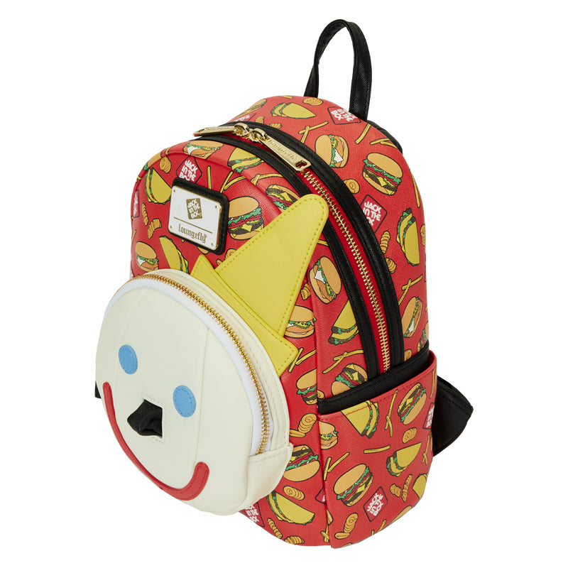 Loungefly Jack in the Box Antenna Ball Glow Mini Backpack - Red