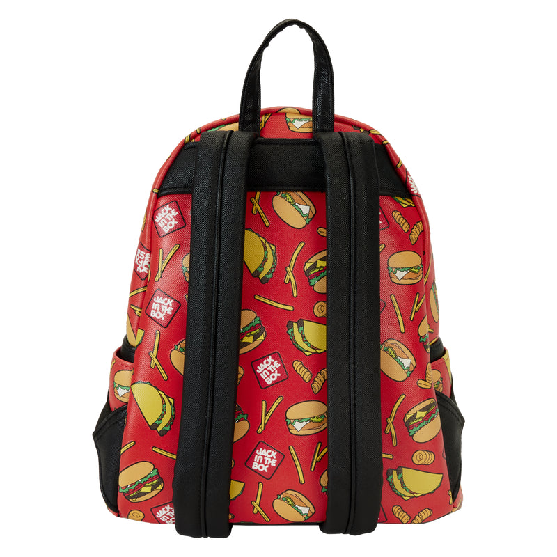 Loungefly Jack in the Box Antenna Ball Glow Mini Backpack - Red