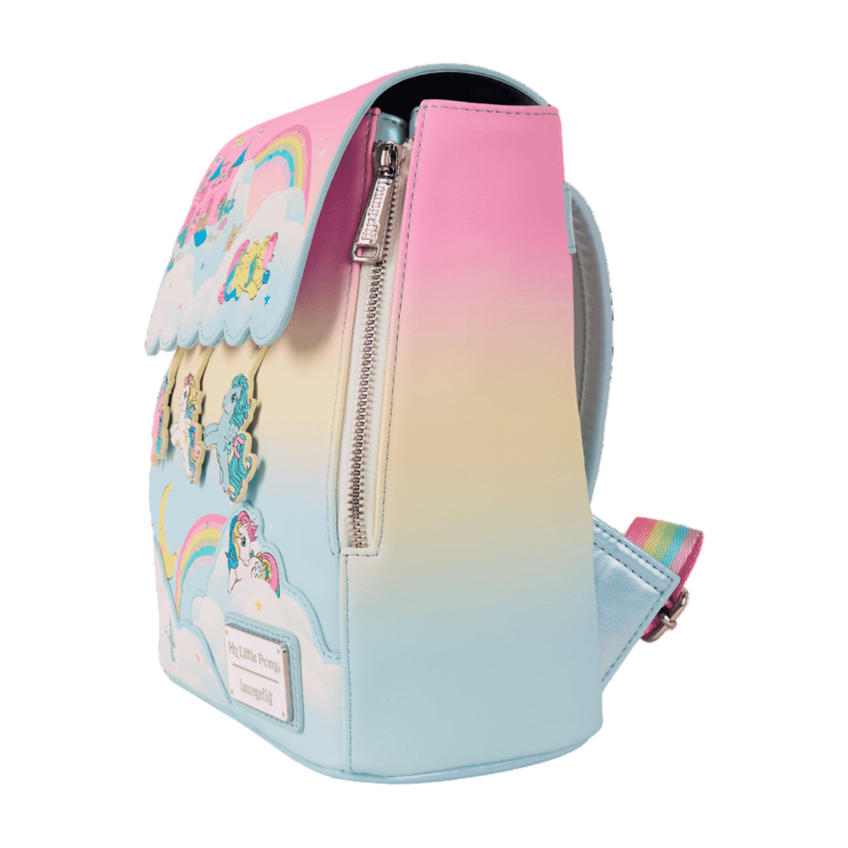 Loungefly My Little Pony Equestria Drawstring Mini Backpack with Adjustable Strap