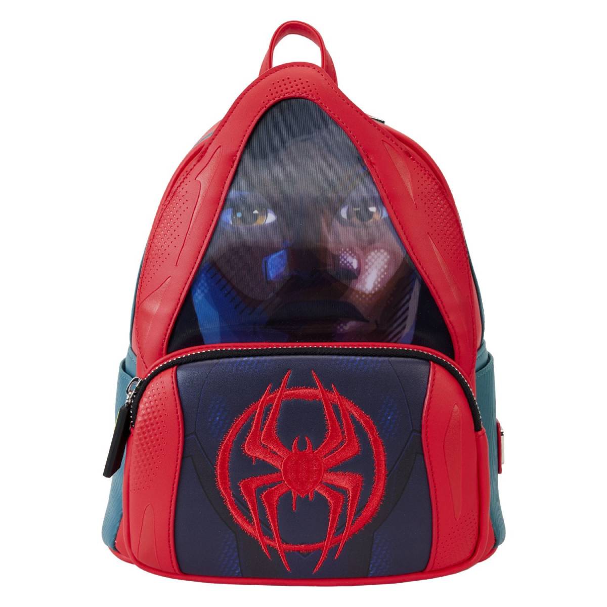 Loungefly Marvel Spiderverse Miles Morales Hoody Cosplay Mini Backpack - Red/Blue