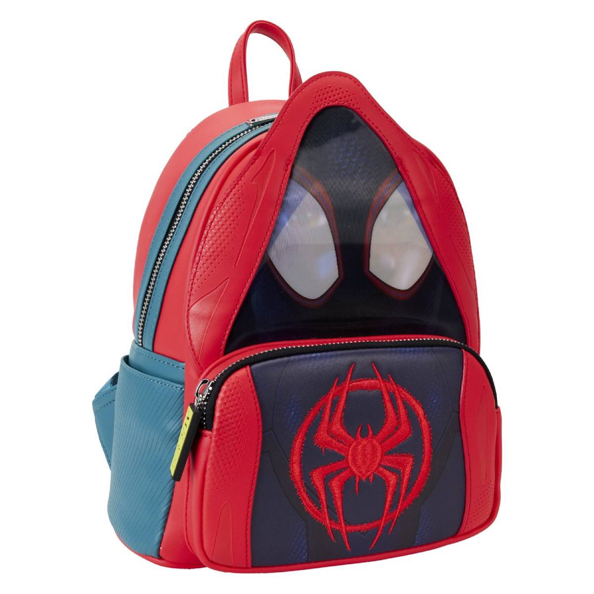Loungefly Marvel Spiderverse Miles Morales Hoody Cosplay Mini Backpack - Red/Blue