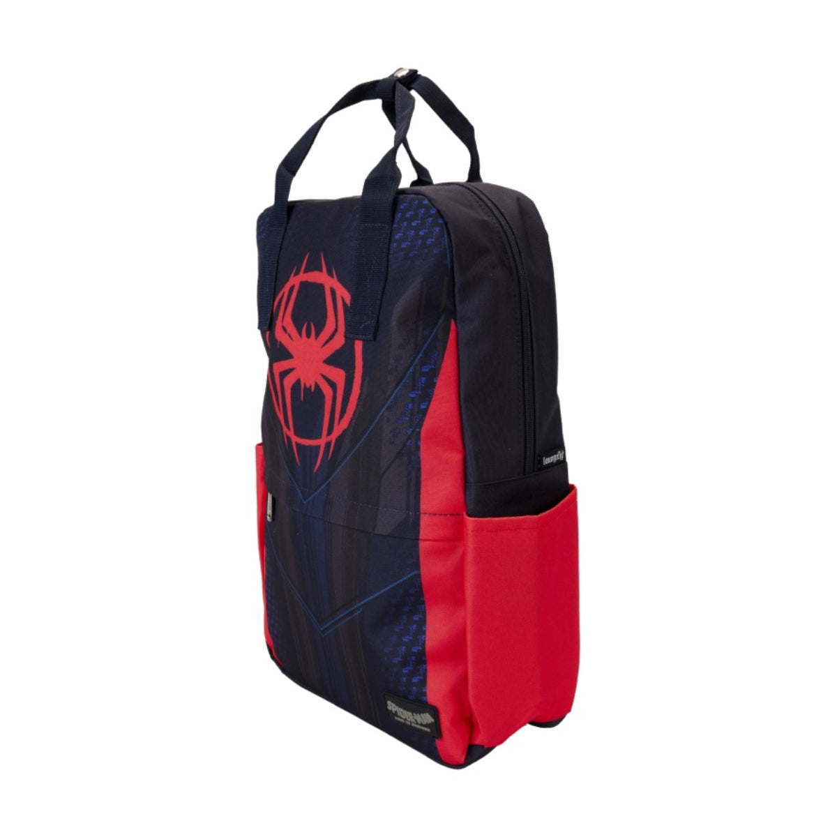 Loungefly Marvel Spider-Verse Backpack with Adjustable Strap - Blue/Red