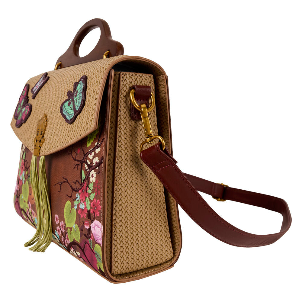 Loungefly Marvel Guardians of the Galaxy Floral Groot Crossbody Bag - Brown