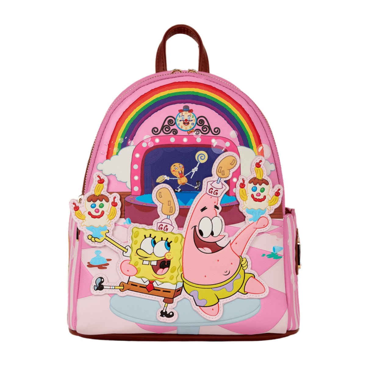 Loungefly SpongeBob Squarepants and Patrick Star Goofy Goober Light Up Mini Backpack with Adjustable Strap