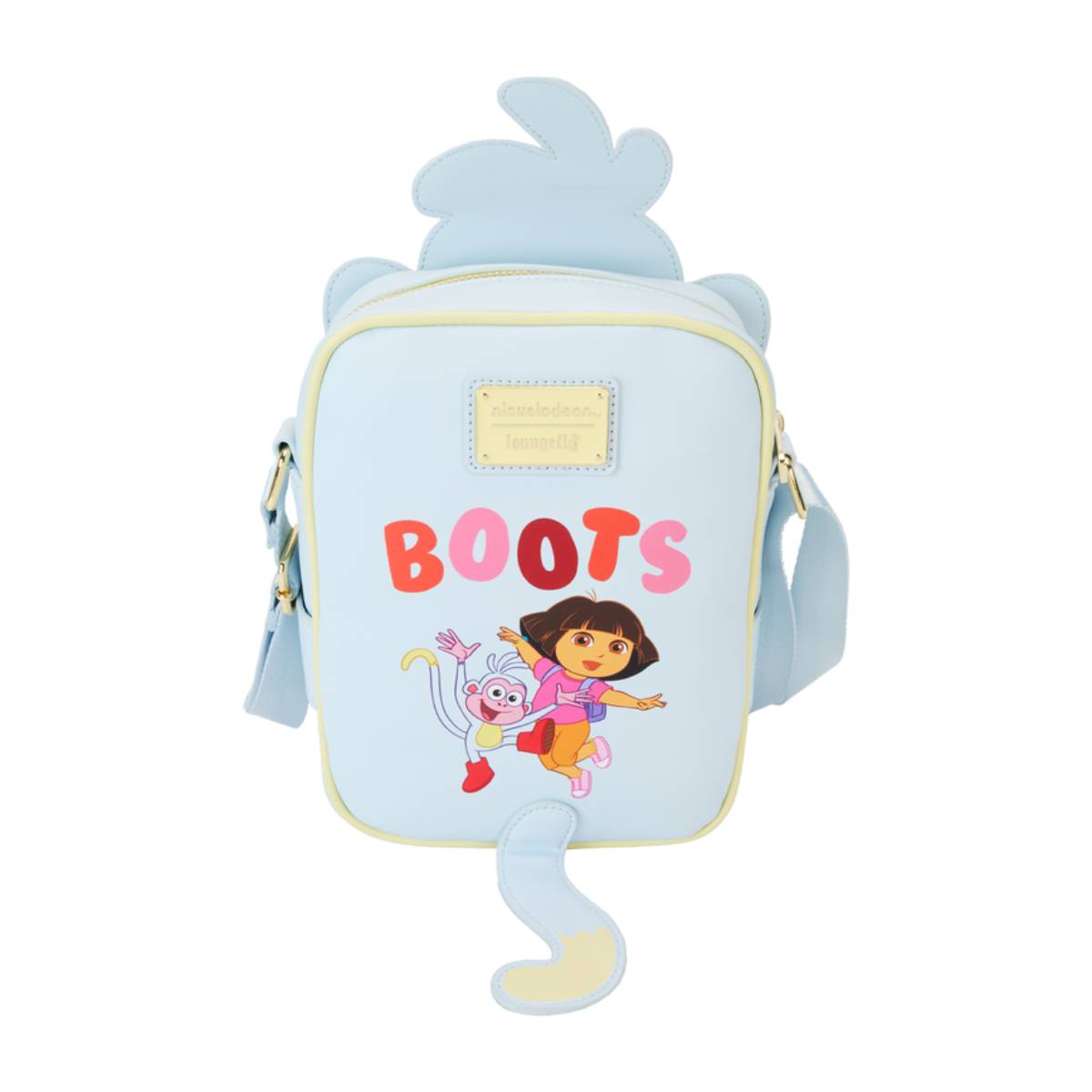 Loungefly Nickelodeon Dora the Explorer Boots Cosplay Crossbody Bag with Coin Bag - Blue