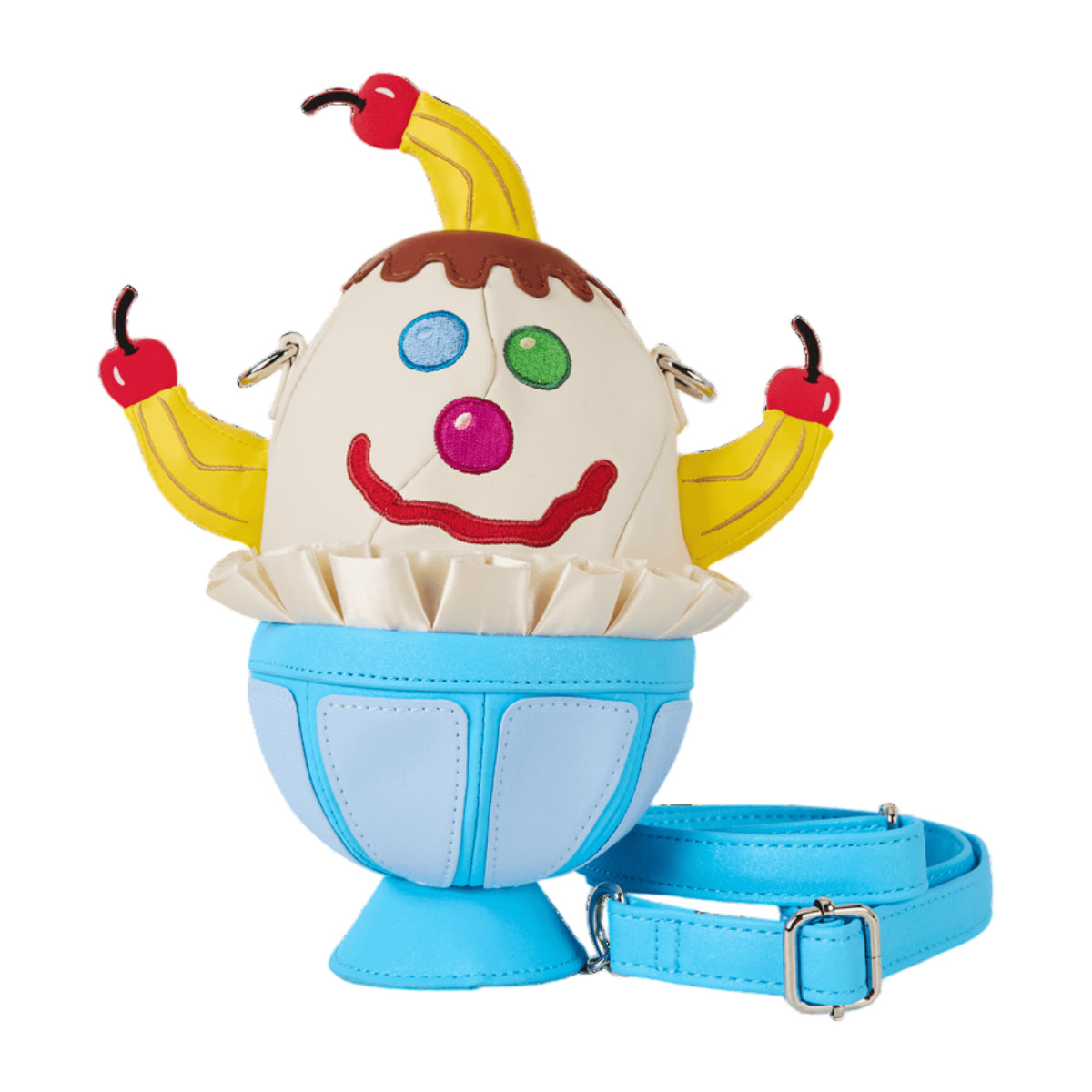 Loungefly SpongeBob Squarepants Goofy Goober Ice Cream Sundae Figural Crossbody Bag with Adjustable Strap