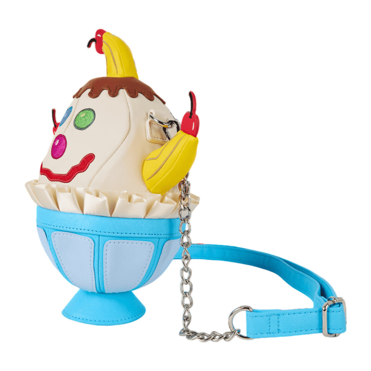 Loungefly SpongeBob Squarepants Goofy Goober Ice Cream Sundae Figural Crossbody Bag with Adjustable Strap