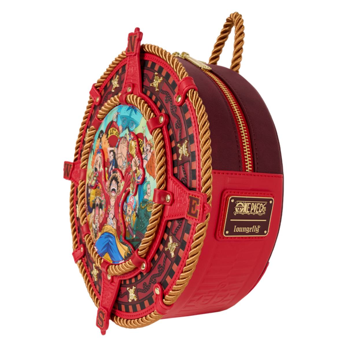 Loungefly One Piece Compass Figural Mini Backpack - Red