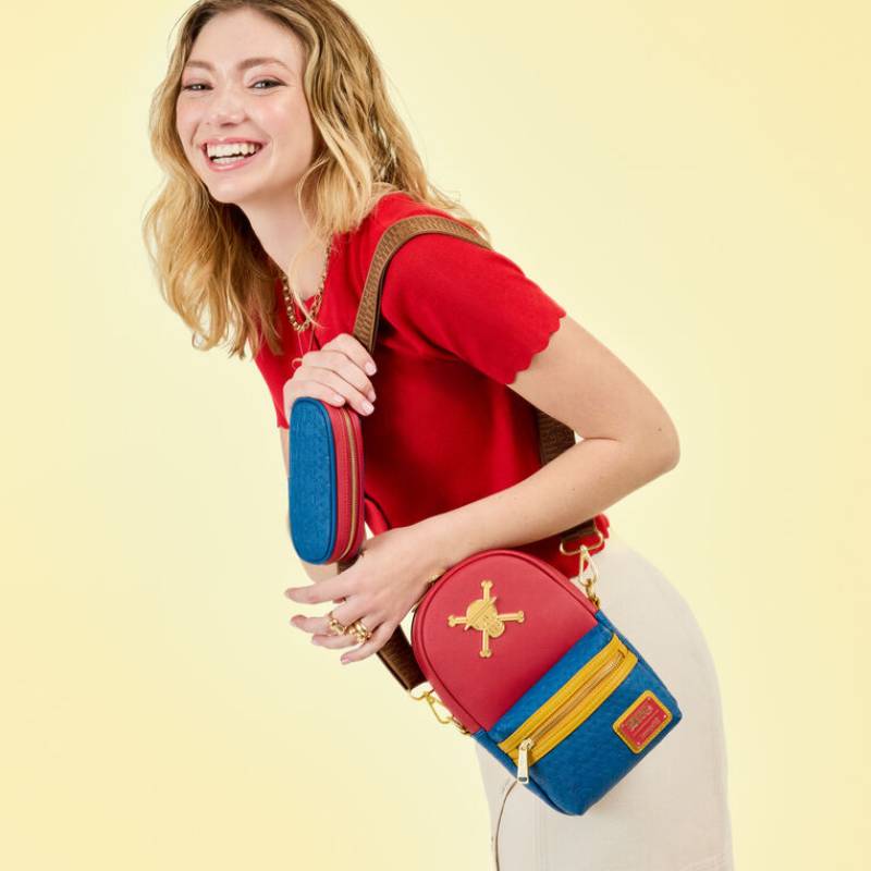 Loungefly One Piece Convertible Sling Crossbody Bag with Coin Bag