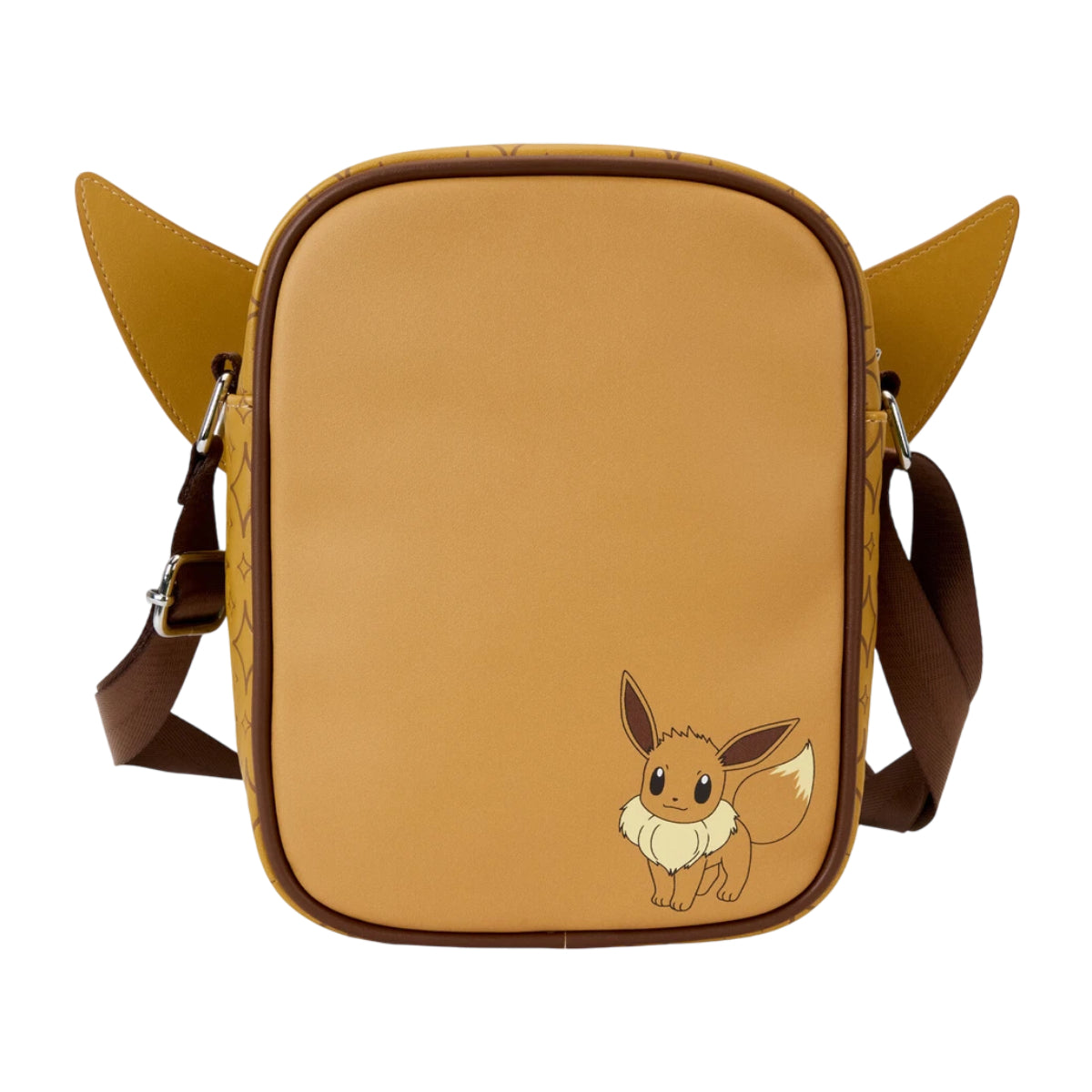 Loungefly Pokemon Eevee Cosplay Passport Crossbody Bag with Adjustable Strap - Brown