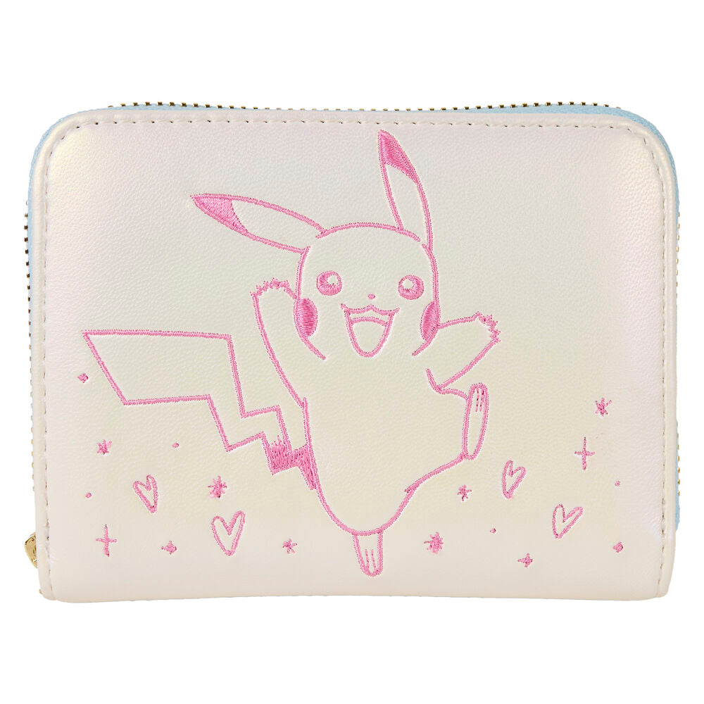 Loungefly Pokémon Iridescent Pikachu Zip Around Wallet - Beige