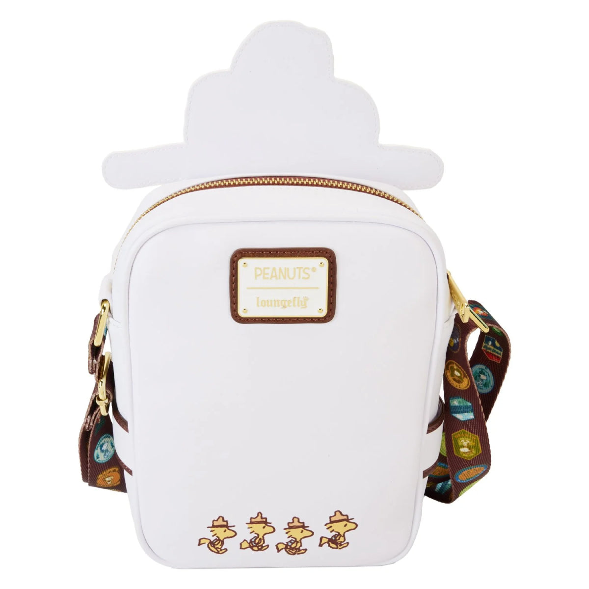 Loungefly Peanuts Snoopy Beagle Scouts Crossbody Bag - White