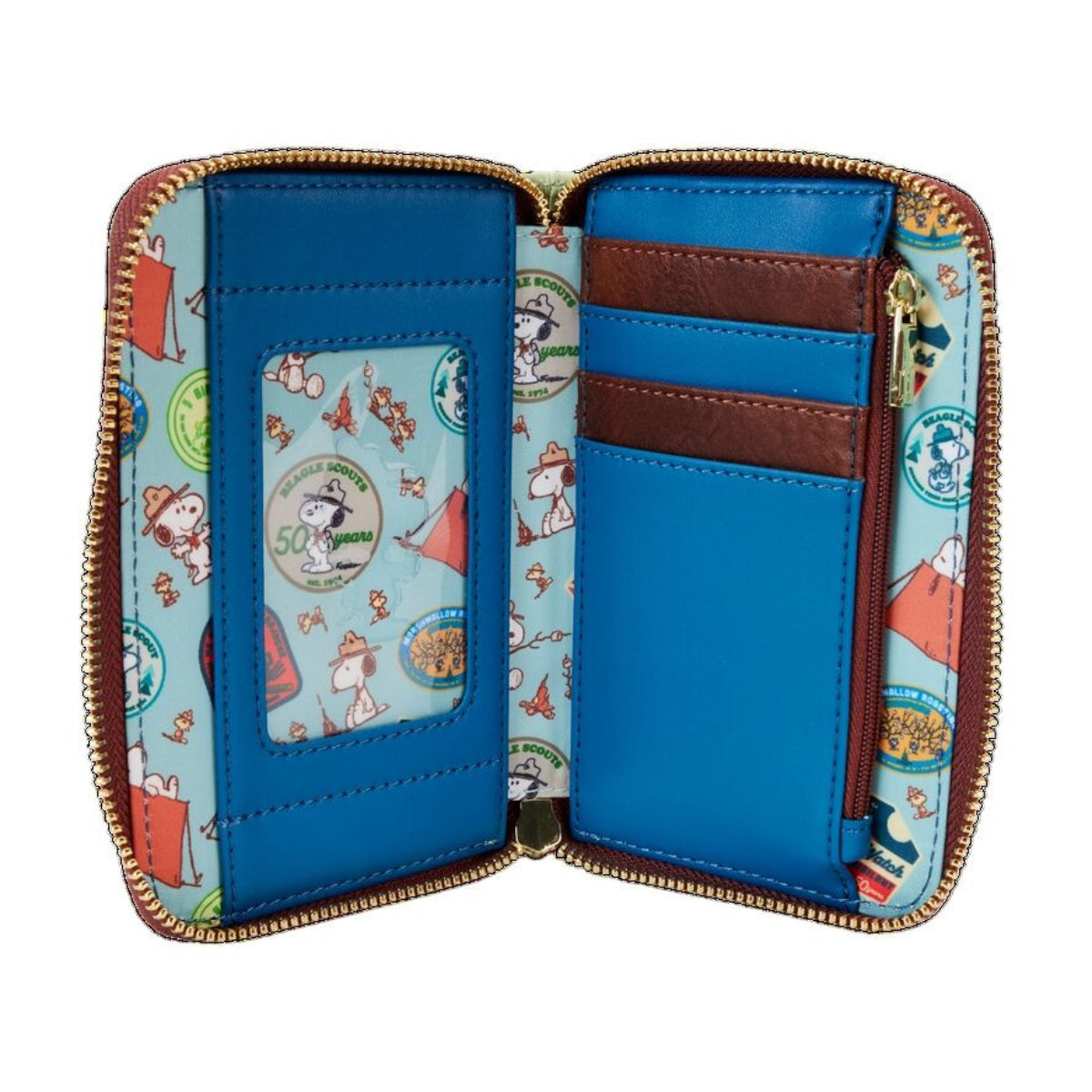 Loungefly Peanuts 50th Anniversary Snoopy Beagle Scouts Wallet