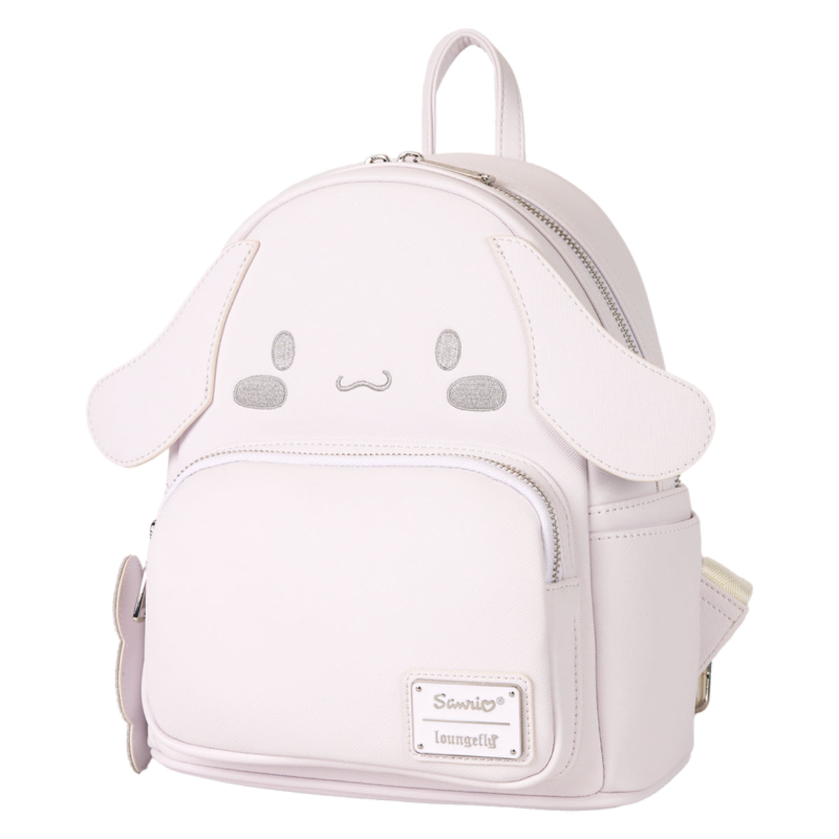 Loungefly Sanrio Pompompurin Monochrome Cosplay Mini Backpack with Adjustable Strap - White