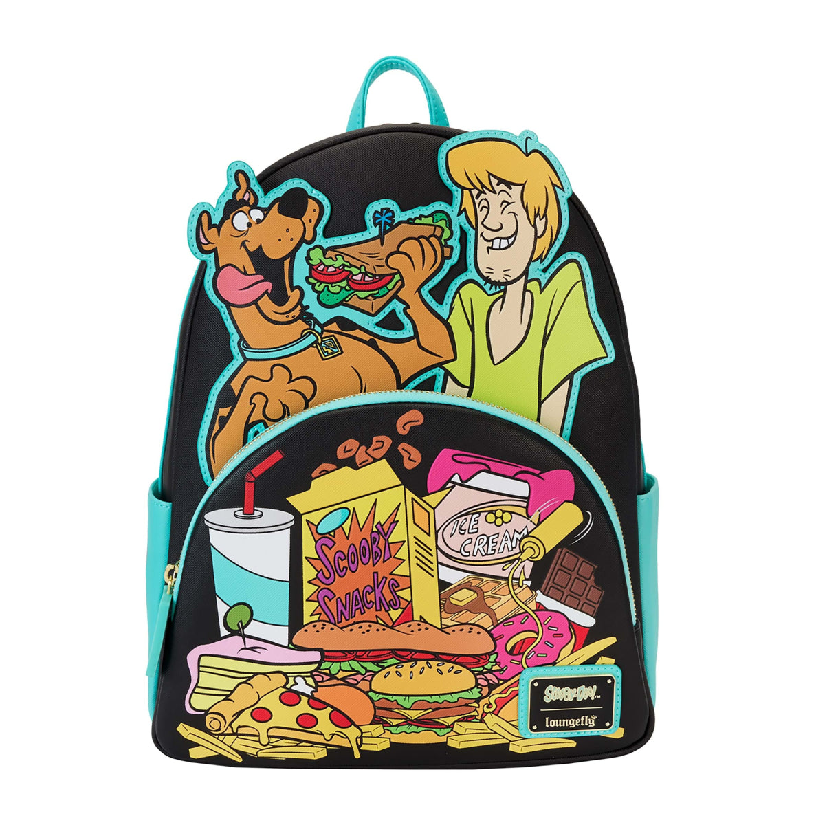 Loungefly Scooby Doo Snacks Mini Backpack with Adjustable Strap