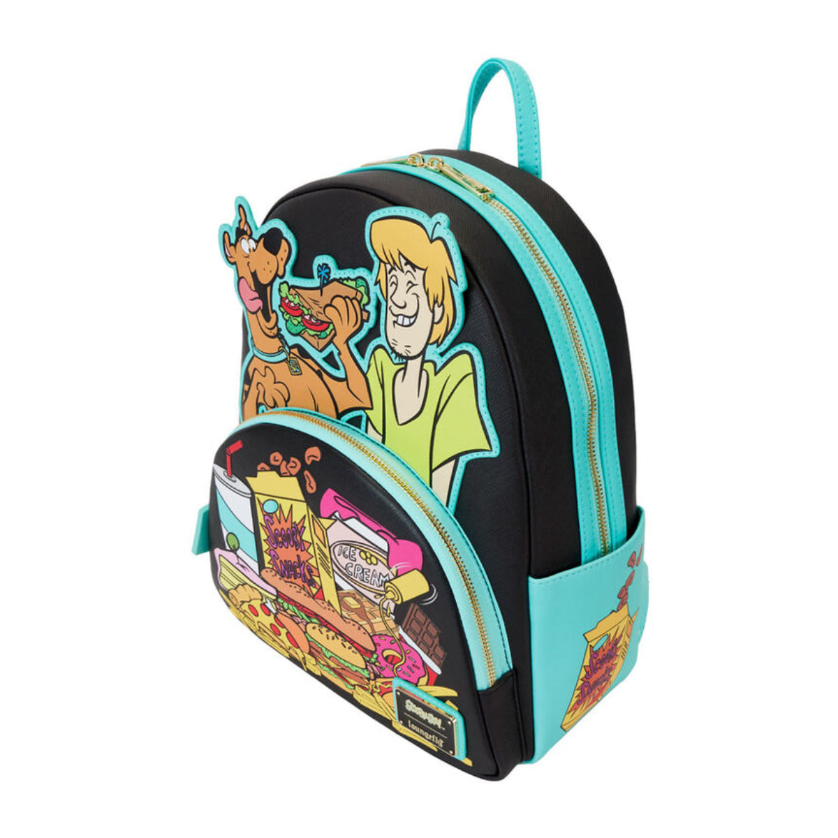 Loungefly Scooby Doo Snacks Mini Backpack with Adjustable Strap
