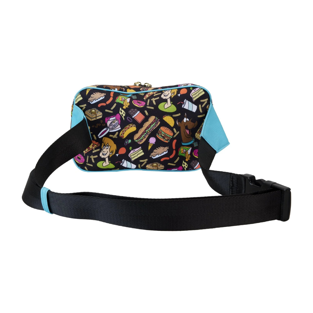 Loungefly Scooby-Doo Snacks All-Over Print Sling Crossbody Bag with Adjustable Waistband