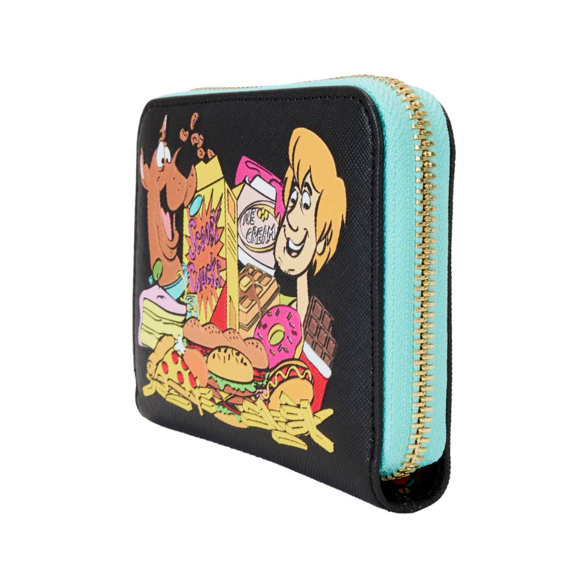Loungefly Scooby Doo Snacks Zip Around Wallet - Black