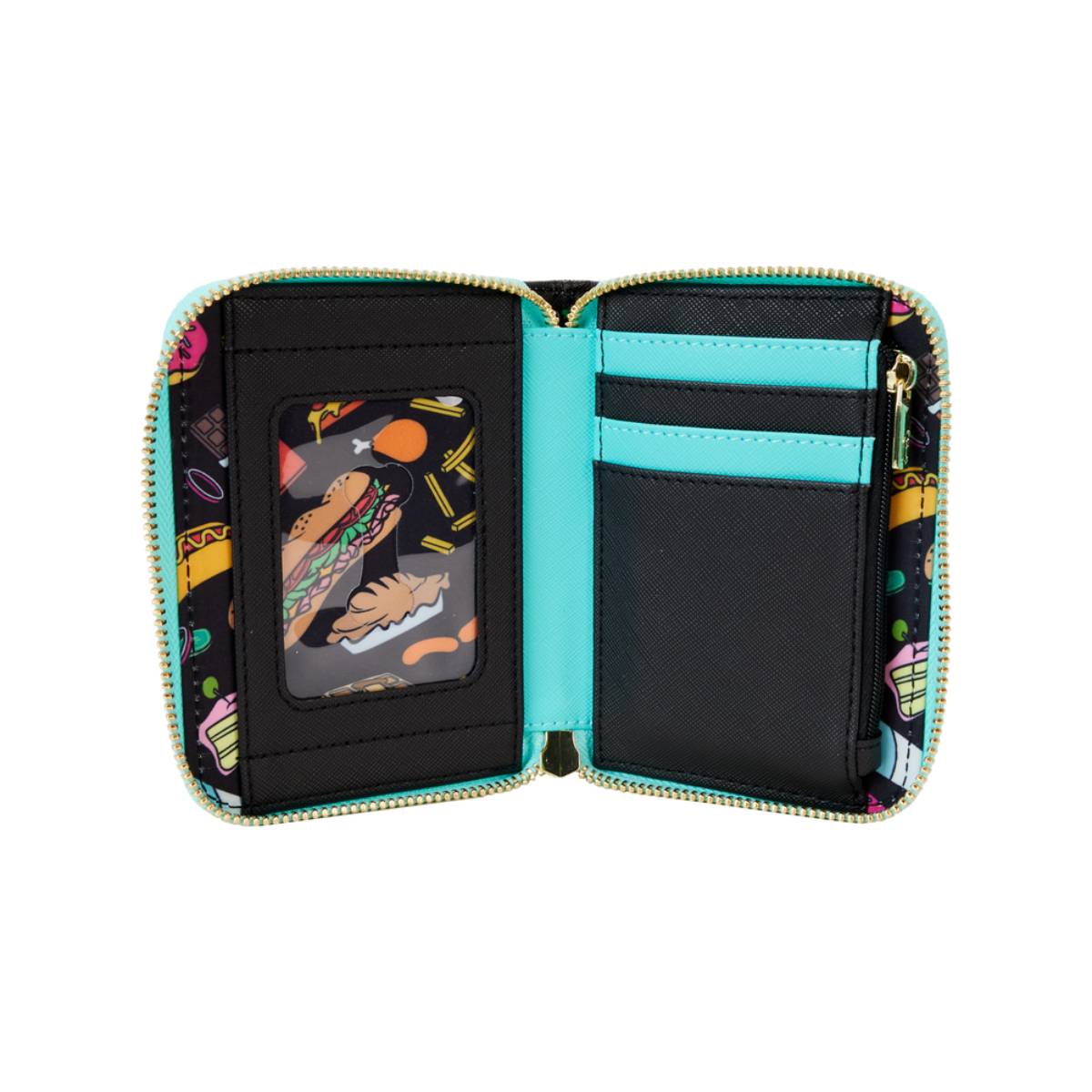 Loungefly Scooby Doo Snacks Zip Around Wallet - Black
