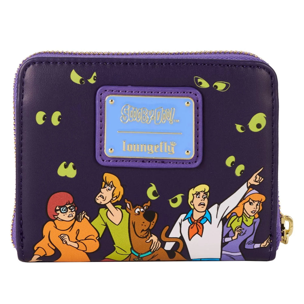 Loungefly Scooby-Doo Mystery Inc Glow Zip Around Wallet - Purple