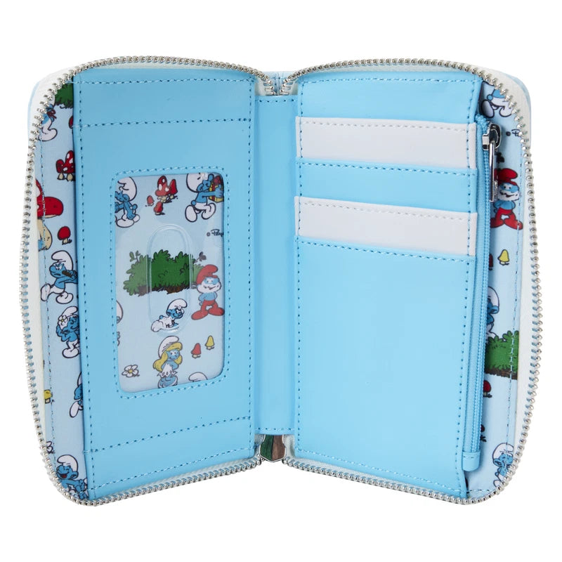 Loungefly The Smurfs Smurfette Cosplay Zip Around Wallet - Blue