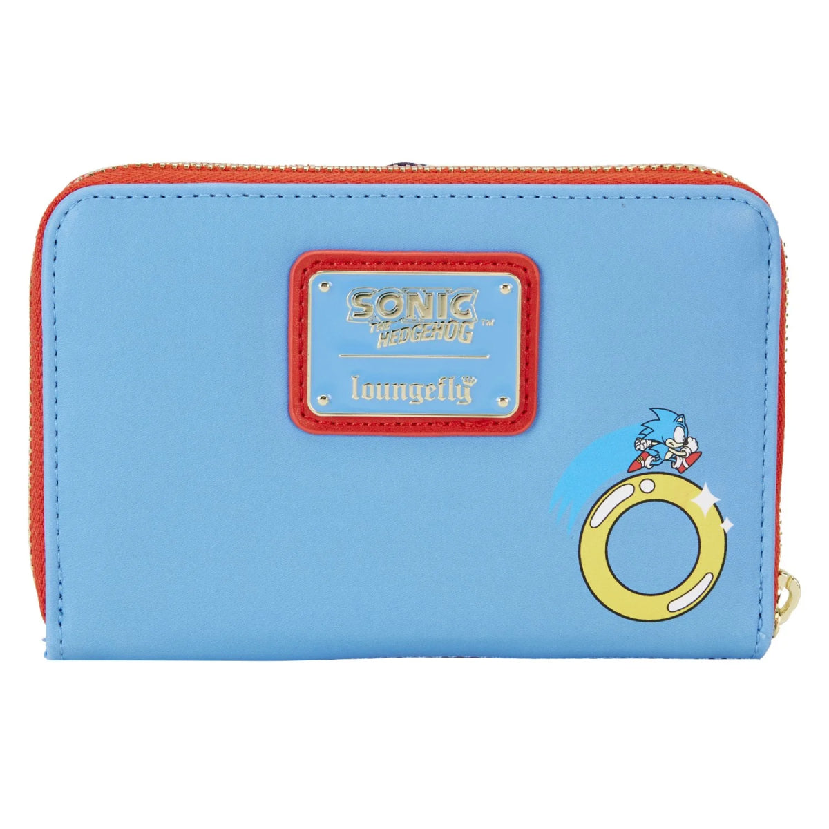Loungefly Sega Sonic the Hedgehog Classic Cosplay Zip-Around Wallet -Blue