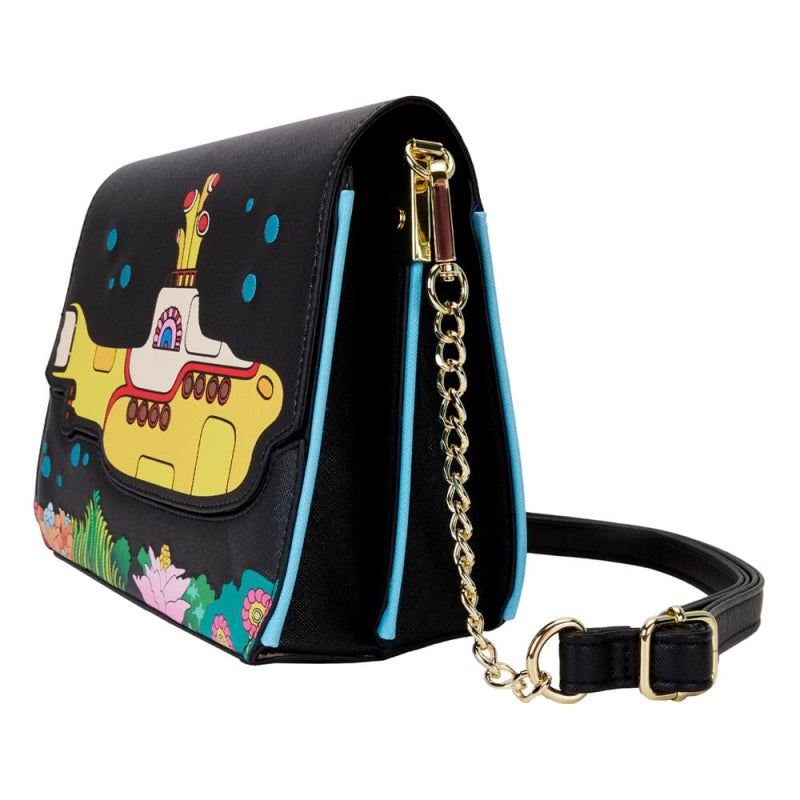 Loungefly The Beatles Submarine Flap Pocket Crossbody Bag - Black