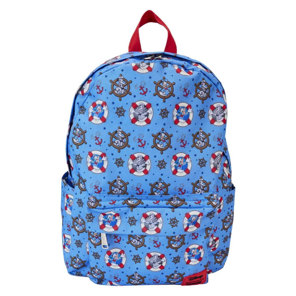 Loungefly Disney Donald Duck 90th Anniversary Backpack with Adjustable Strap - Blue/Red