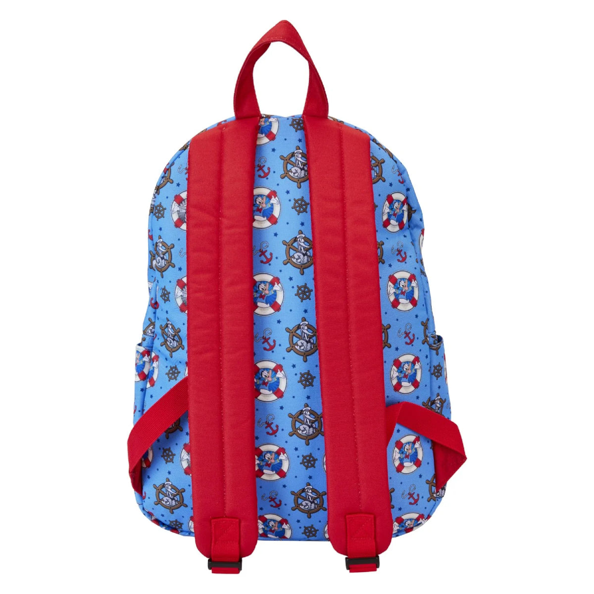 Loungefly Disney Donald Duck 90th Anniversary Backpack with Adjustable Strap - Blue/Red