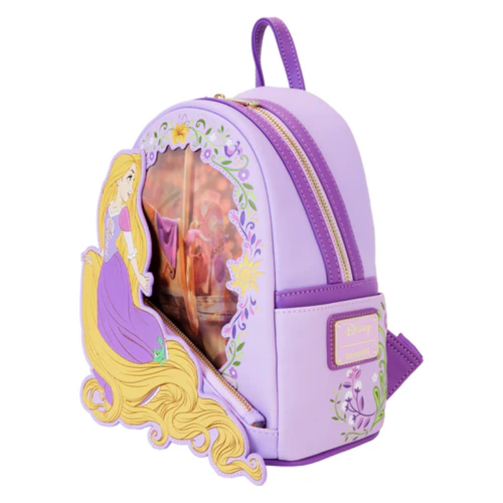 Loungefly Disney Tangled Rapunzel Lenticular Mini Backpack - Purple