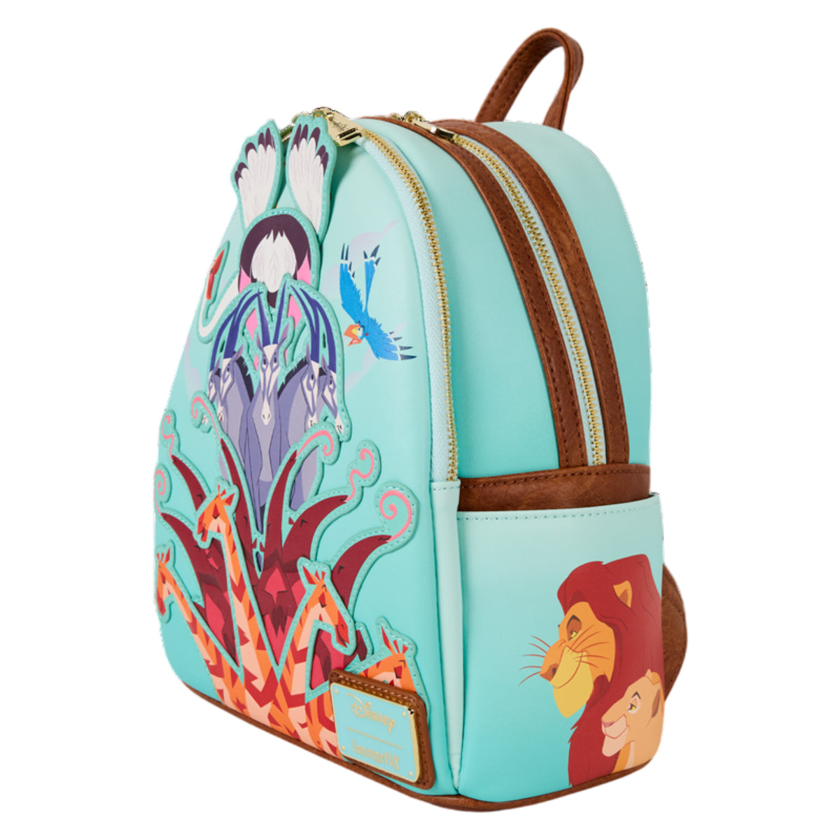 Loungefly Disney The Lion King I Just Can't Wait To Be King Mini Backpack with Adjustable Strap