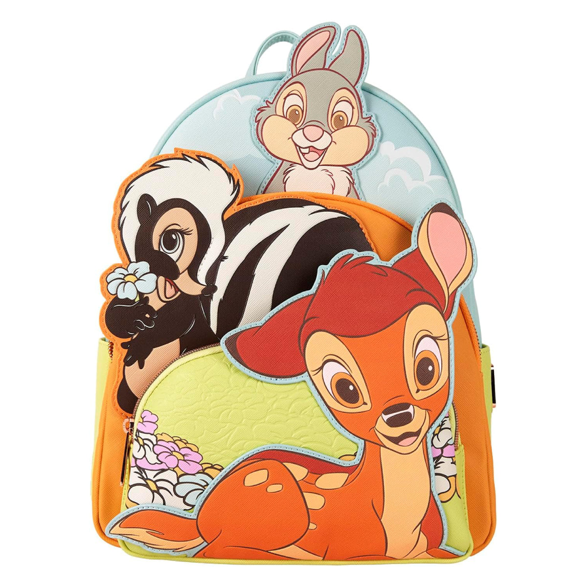 Loungefly Disney Bambi Triple Pocket Mini Backpack with Adjustable Strap
