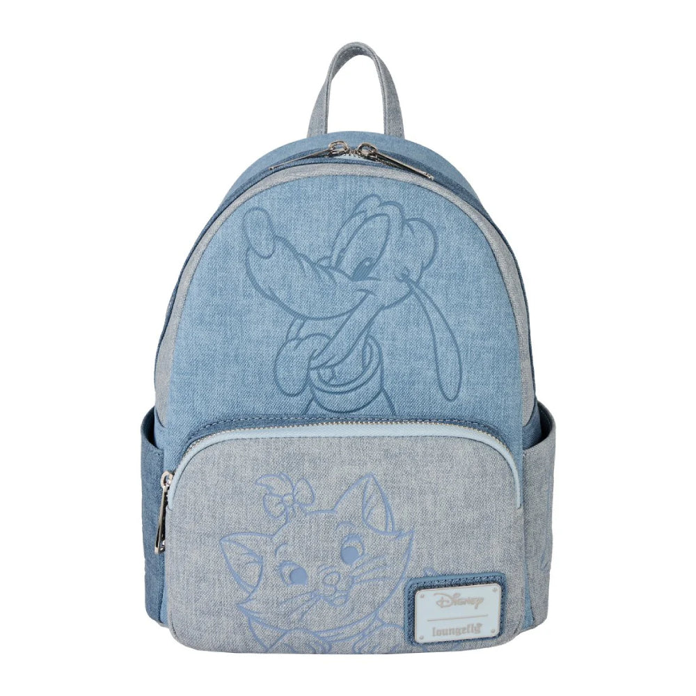 Loungefly Disney Dogs & Cats Faux Denim Mini Backpack - Blue