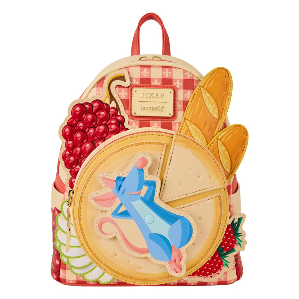 Loungefly Pixar Ratatouille Charcuterie Mini Backpack - Beige/Red