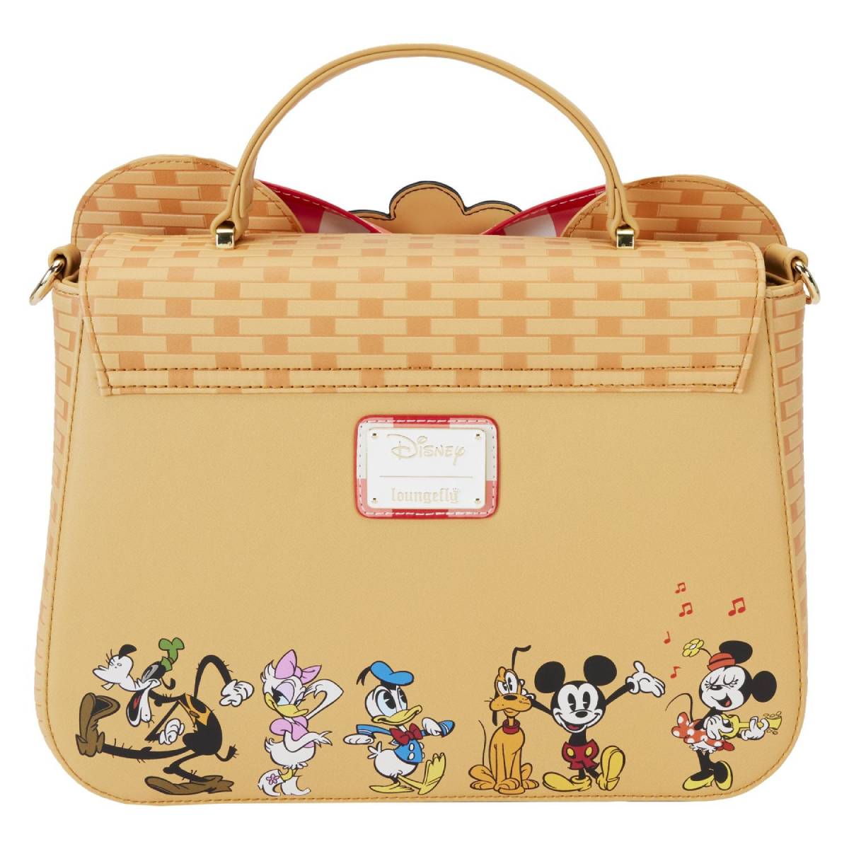 Loungefly Disney Minnie Mouse Picnic Basket Crossbody Bag - Brown